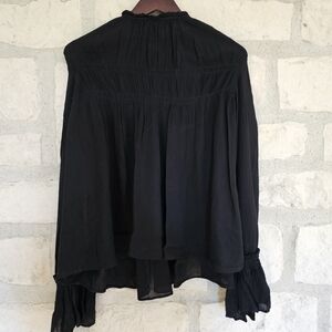 EUC Free People Kelsey Flare Sleeve Blouse